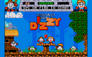 Fantasy World Dizzy - PC DOS, Title