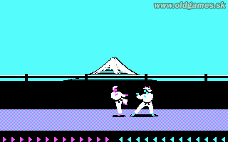 Karateka - PC DOS (CGA), Gameplay