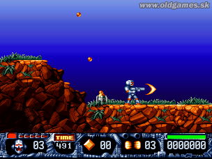 Turrican II: The Final Fight - PC DOS, Level 1 - Start...
