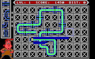 Pipe Mania - PC DOS, Gameplay