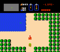 Legend of Zelda, The - NES, Gameplay
