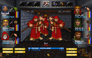 Wizardry 7: Crusaders of the Dark Savant - PC, Orkogre Castle - Munks