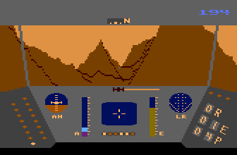 Rescue on Fractalus! - Atari 8-bit, Gameplay