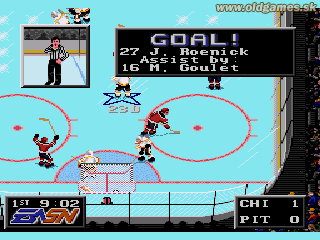 NHLPA Hockey '93 - Genesis, GOAL!