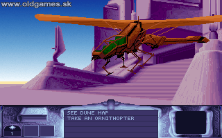 Dune - PC DOS, Pristátie ornitoptérou pred palácom