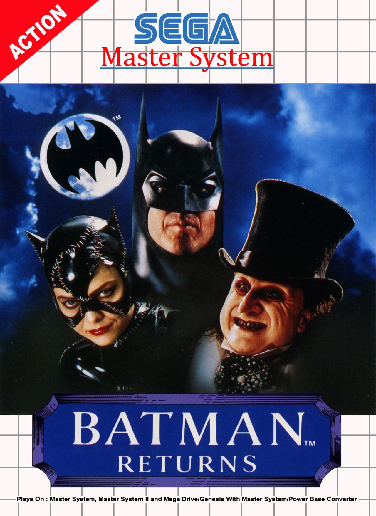 Batman Returns Covers, SEGA Master System :: DJ OldGames