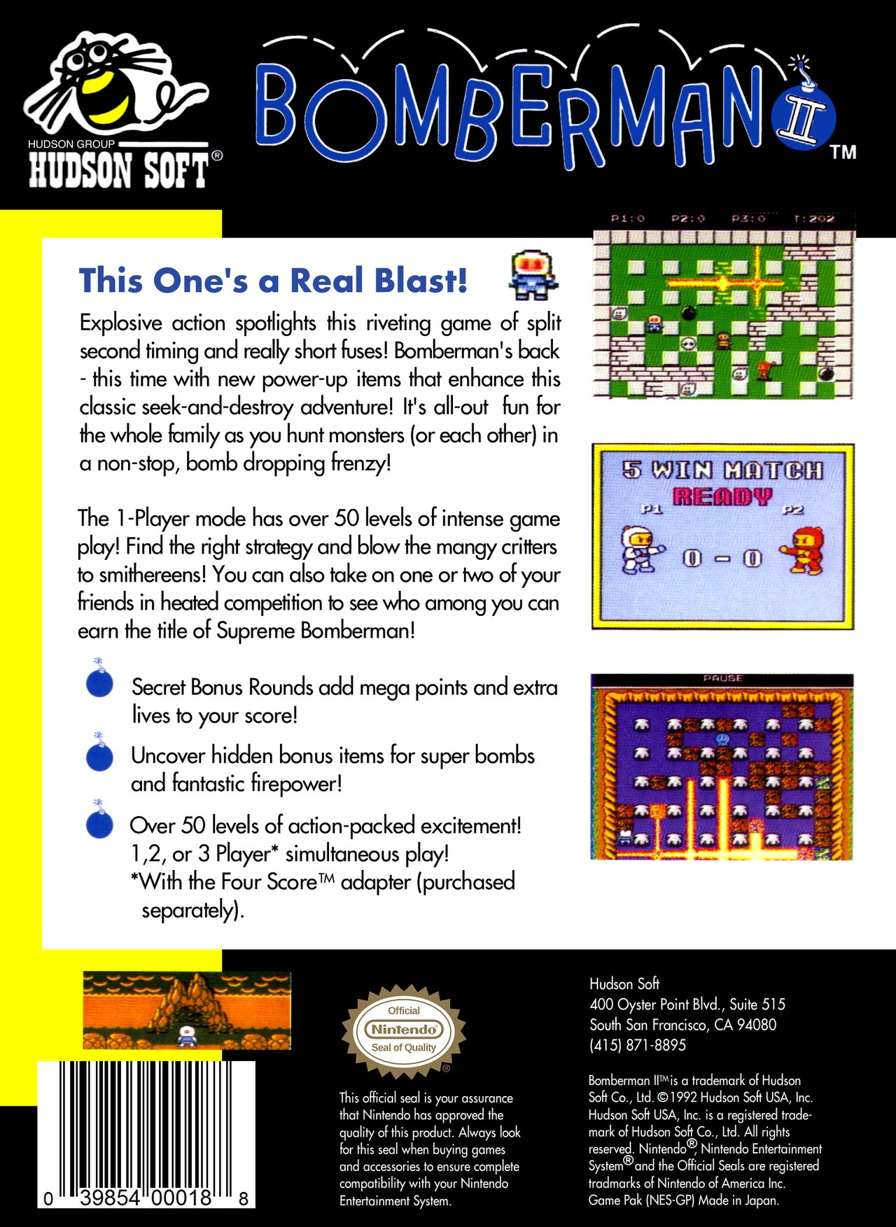 NES - Bomberman II Poster
